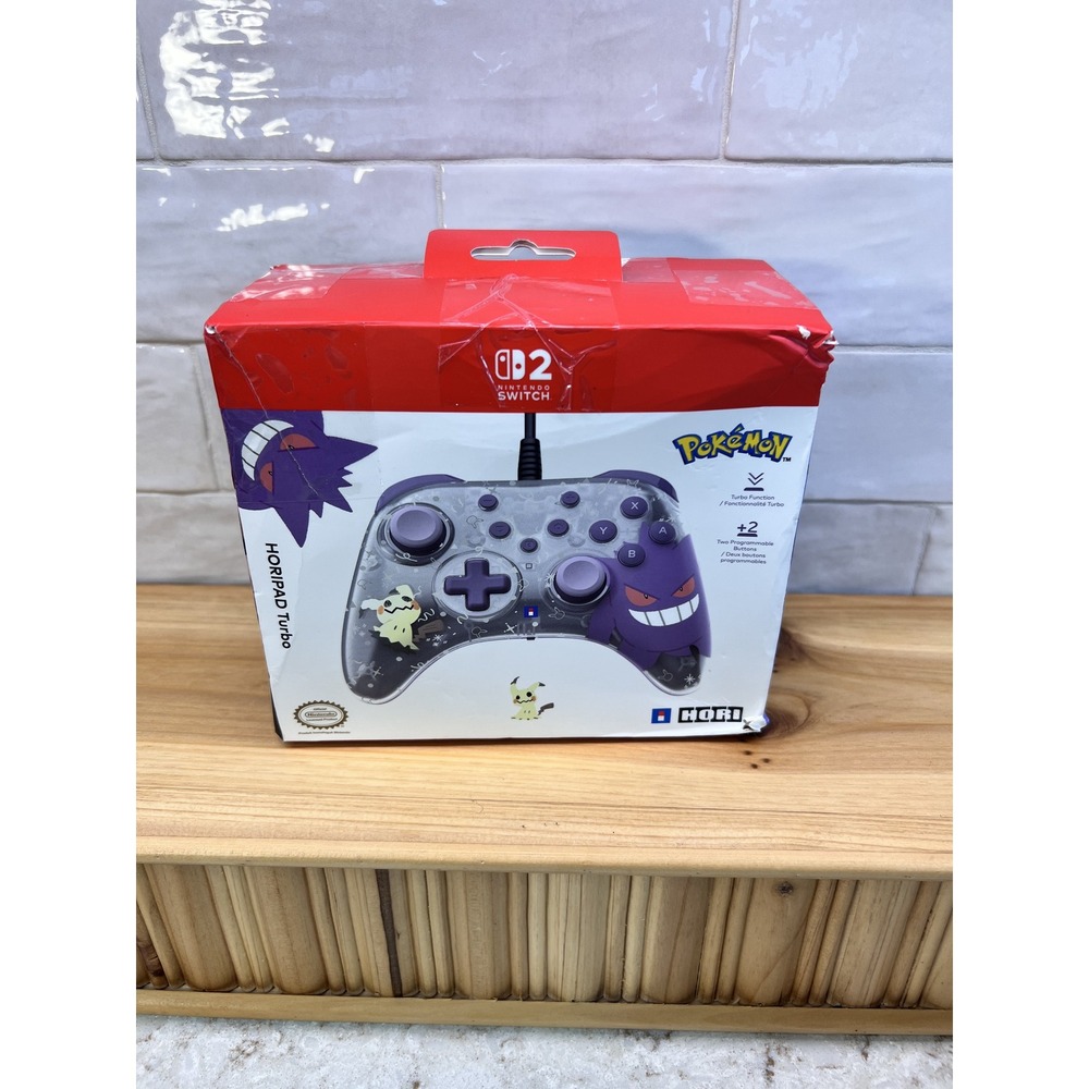 Nintendo Switch HORIPAD Turbo Pokemon Gengar Mimikyu Wired Controller NSX-090U